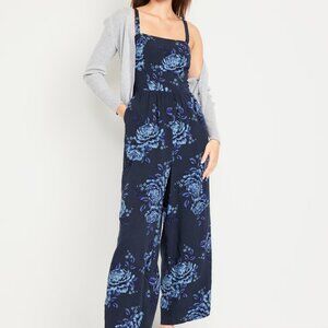 Lane Bryant Blue Floral Jumpsuit sz 22-24
